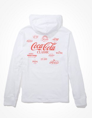 Tailgate Men's Coca Cola Long-Sleeve Graphic Hoodie Tee