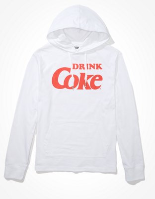 Tailgate Men's Coca Cola Long-Sleeve Graphic Hoodie Tee