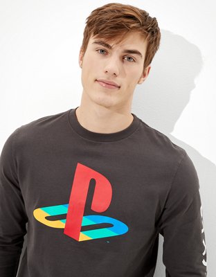Мужские футболки American Eagle PlayStation™ Inspired Collection Men's Long-Sleeve Graphic T-Shirt — фото 2