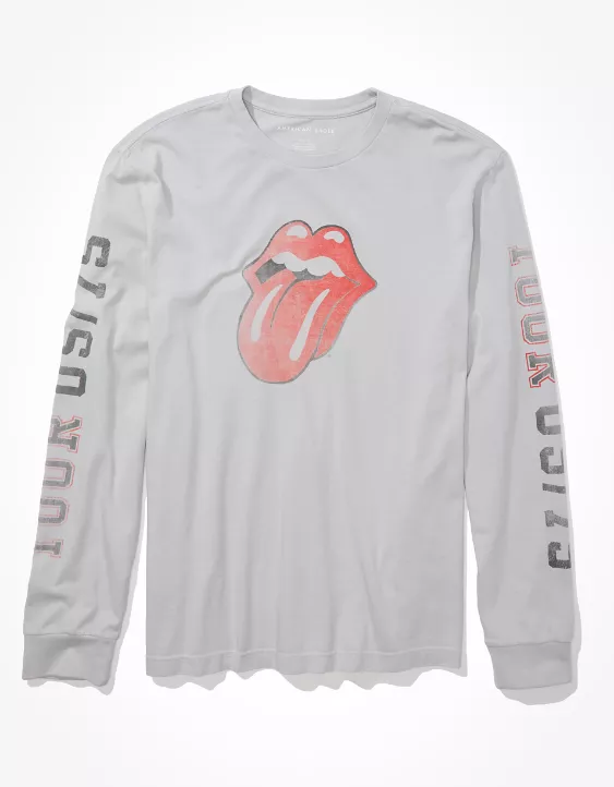 AE Men's Rolling Stones Long-Sleeve Graphic T-Shirt