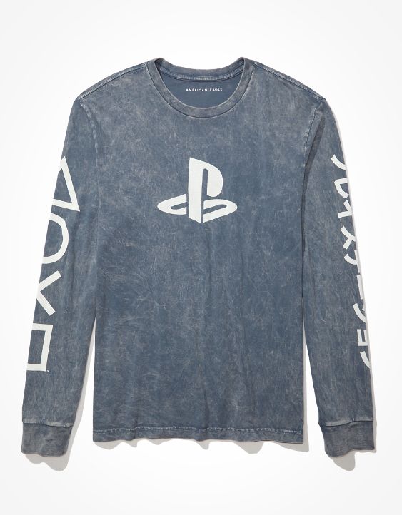 AE Men's PlayStation Long-Sleeve Graphic T-Shirt
