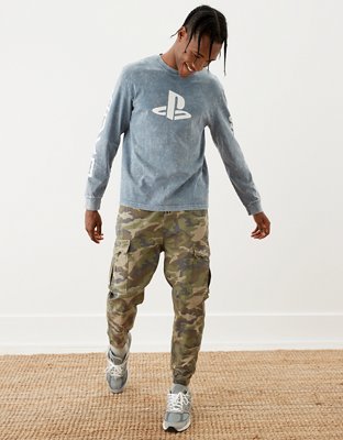 AE Men's PlayStation Long-Sleeve Graphic T-Shirt