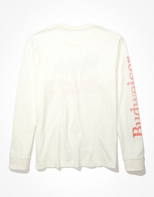 Мужские футболки American Eagle AE Budweiser Long-Sleeve Graphic T-Shirt — фото 4