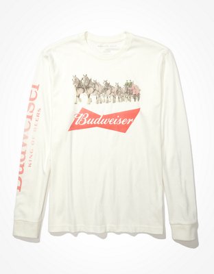 AE Men's Budweiser Long-Sleeve Graphic T-Shirt