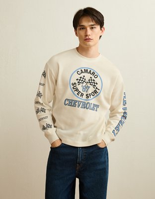 AE Boxy Fit Long Sleeve Camaro Thermal Graphic T-Shirt