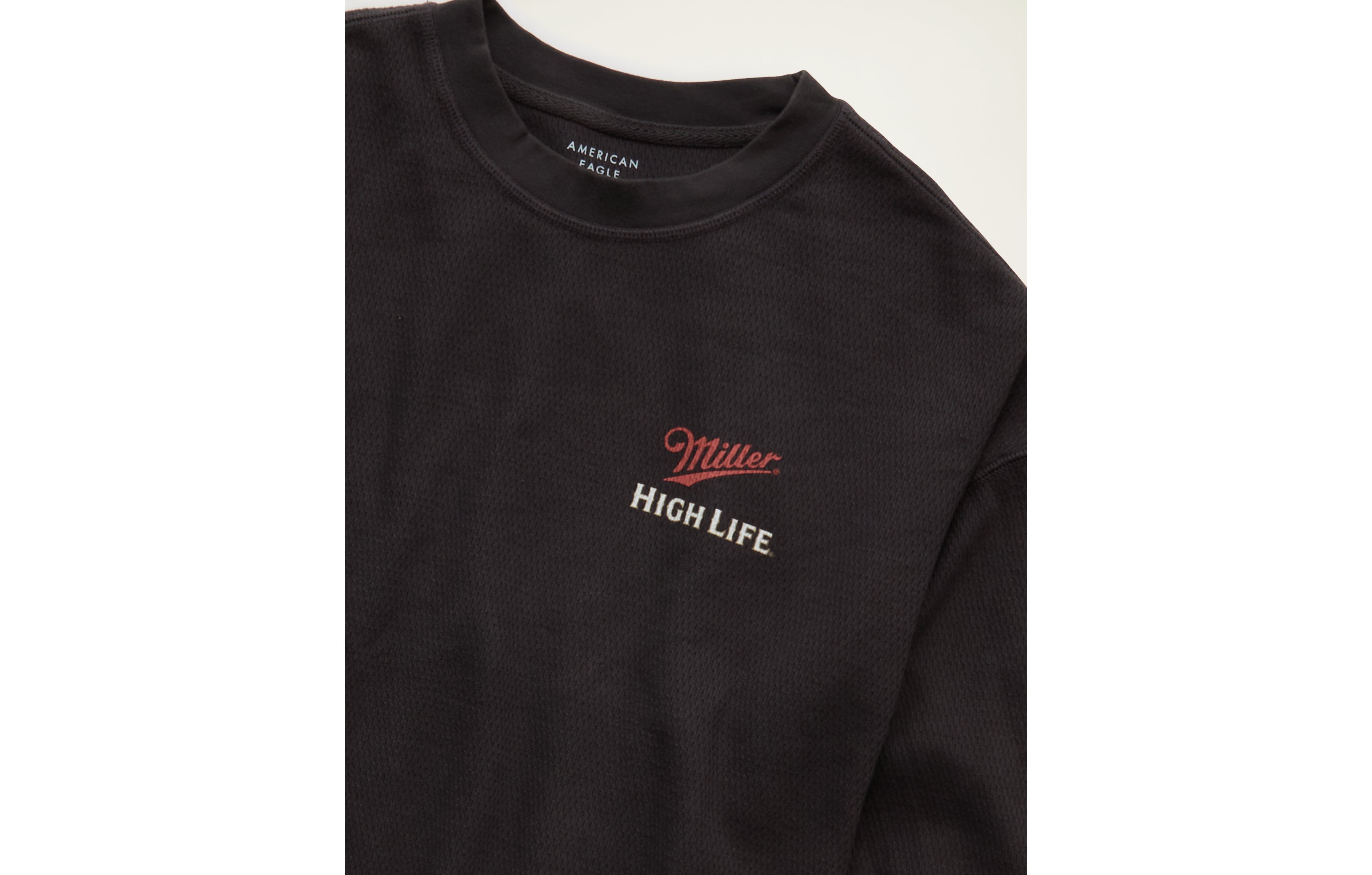 AE Boxy Fit Long Sleeve Miller Thermal Graphic T-Shirt