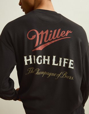 AE Boxy Fit Long Sleeve Miller Thermal Graphic T-Shirt