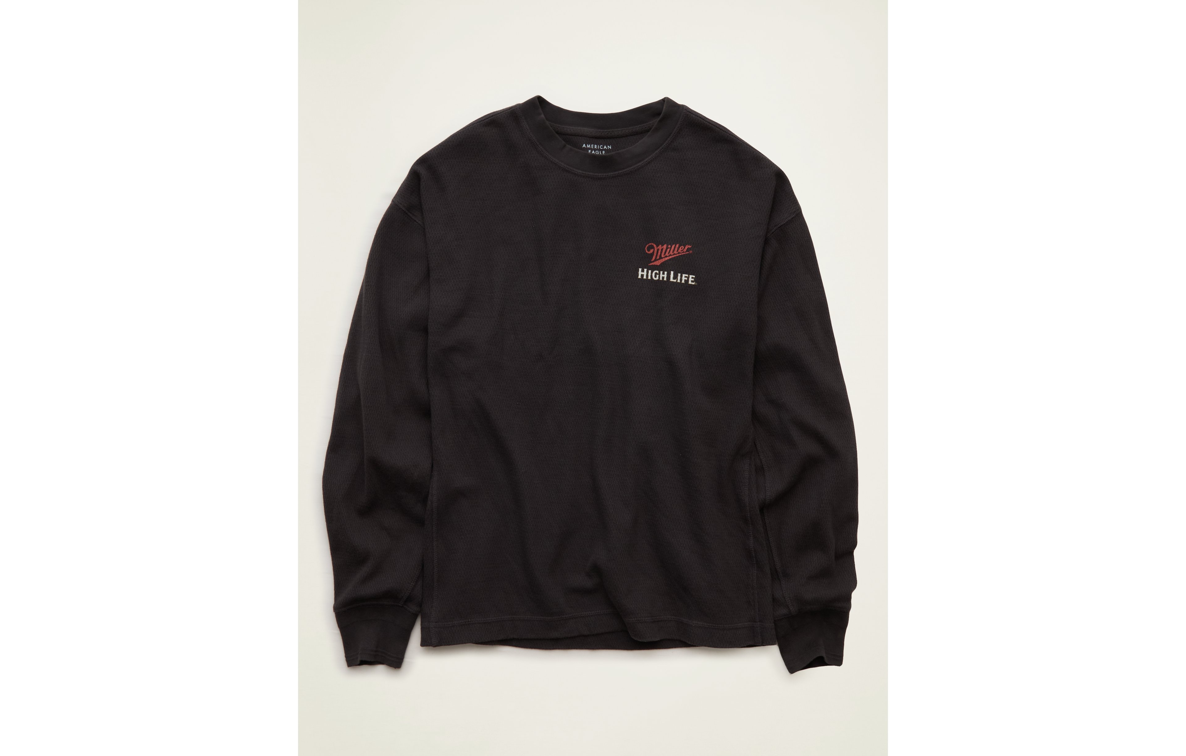 AE Boxy Fit Long Sleeve Miller Thermal Graphic T-Shirt