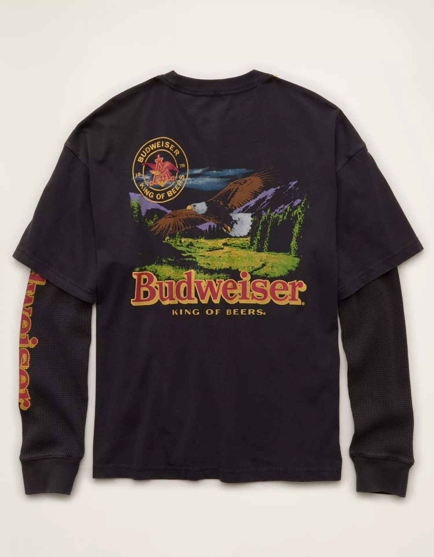 AE Boxy Fit Layered Budweiser Graphic T-Shirt - thumbnail 4