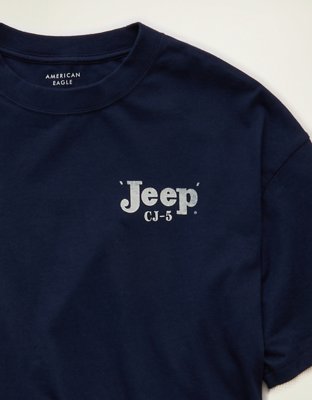 AE Boxy Fit Layered Jeep Graphic T-Shirt