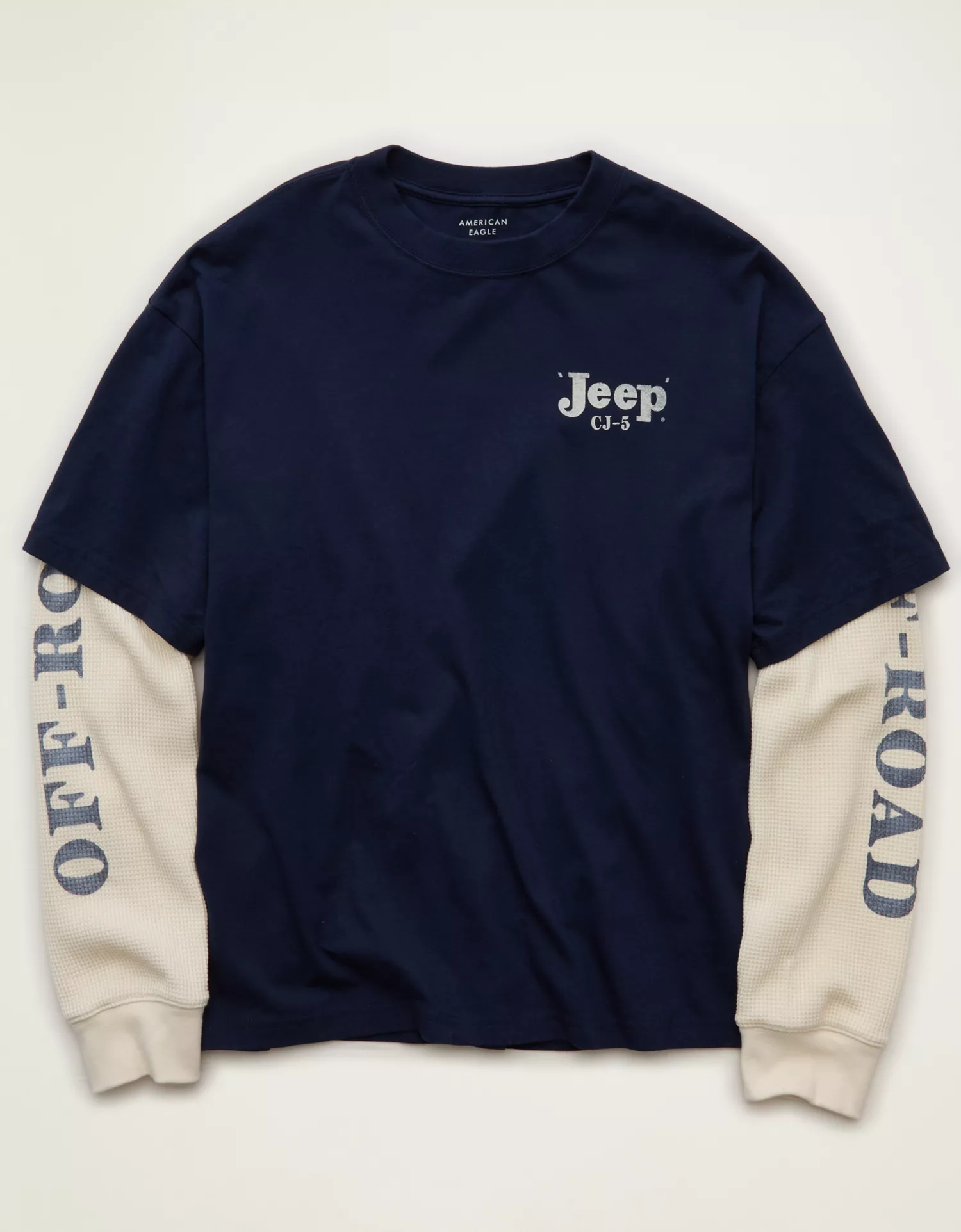 AE Boxy Fit Layered Jeep Graphic T-Shirt - thumbnail 3