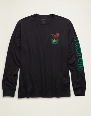 AE Standard Fit Grinch Long-Sleeve Graphic T-Shirt
