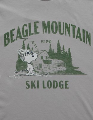 AE Standard Fit Snoopy Long-Sleeve Graphic T-Shirt