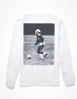 Мужские футболки American Eagle Tailgate Bob Marley Long-Sleeve Tie-Dye T-Shirt — фото 5
