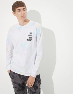Мужские футболки American Eagle Tailgate Bob Marley Long-Sleeve Tie-Dye T-Shirt — фото 3