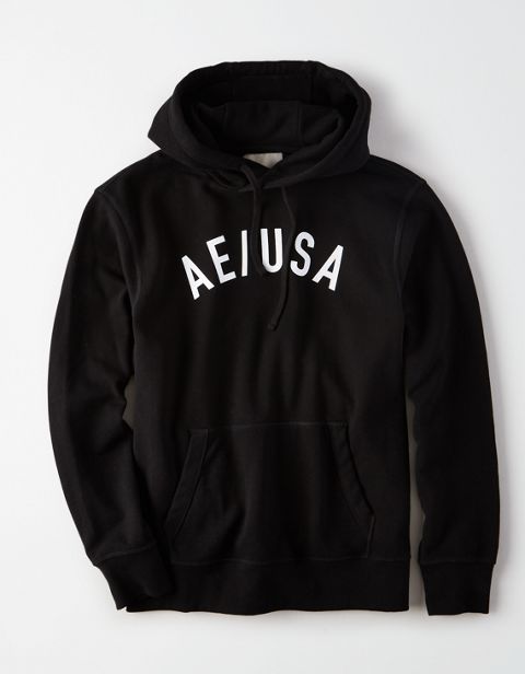 Мужские худи American Eagle AE Fleece Graphic Pullover