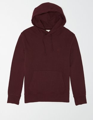 burgundy american eagle hoodie