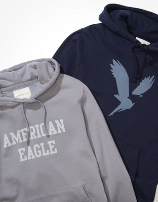 Мужские худи American Eagle AE Super Soft Fleece Graphic 2-Pack — фото 4