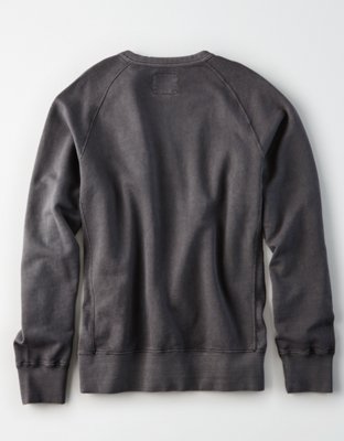 AE Distressed Crew Neck Sweatshirt