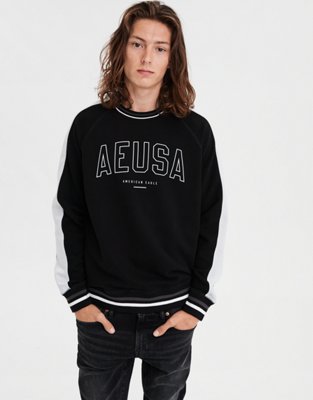 AE Reflective Graphic Crew Neck Sweatshirt