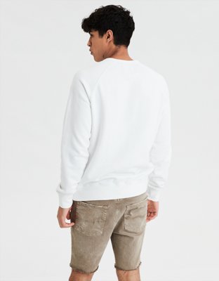 AE Distressed Crew Neck Sweatshirt