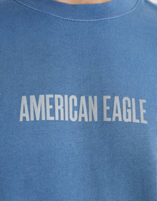 Мужские худи American Eagle AE Garment-Dyed Graphic Crew Neck Sweatshirt — фото 4