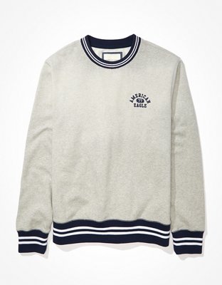 AE Super Soft Fleece Tipped Crew Neck Sweatshirt