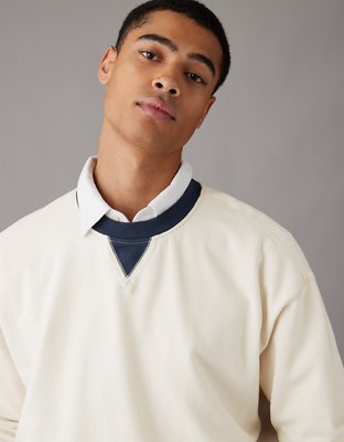 Мужские худи American Eagle AE Fleece Colorblock Crew Neck Sweatshirt — фото 5