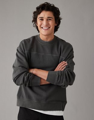 Мужские худи American Eagle AE Solid Crewneck Sweatshirt — фото 5