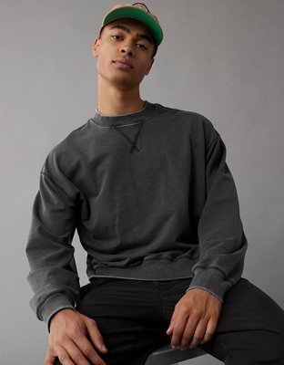 AE Burnout Fleece Crew Neck Sweatshirt