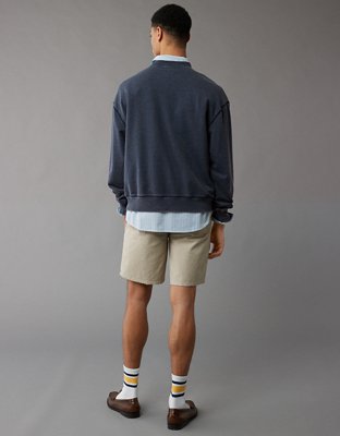 Мужские худи American Eagle AE Burnout Fleece Crew Neck Sweatshirt — фото 5