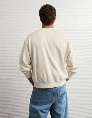 AE Lightweight Crew Neck Sweatshirt | American Eagle