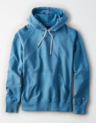 AE Pullover Hoodie, Turquoise | American Eagle Outfitters