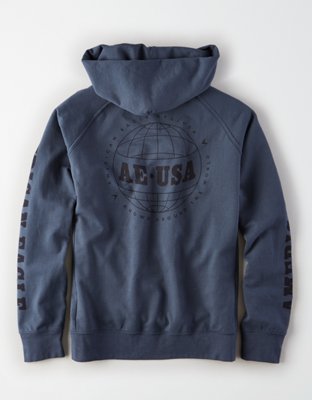 Мужские худи American Eagle AE Graphic Fleece Pullover — фото 5