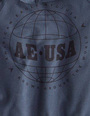 Мужские худи American Eagle AE Graphic Fleece Pullover — фото 6