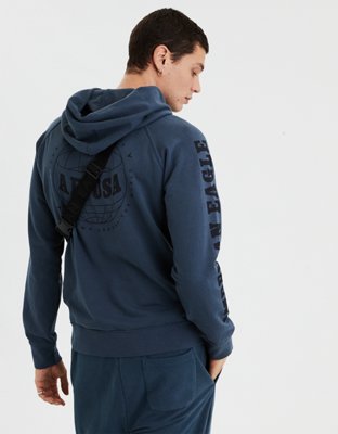 Мужские худи American Eagle AE Graphic Fleece Pullover — фото 4
