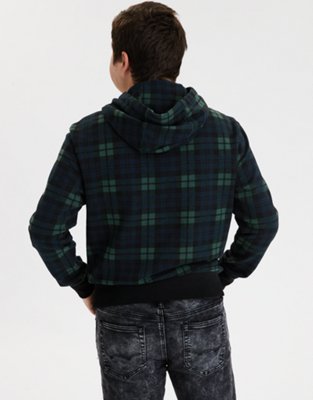 Мужские худи American Eagle AE Plaid Graphic Fleece — фото 3