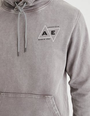Мужские худи American Eagle AE Acid-Washed Graphic — фото 5
