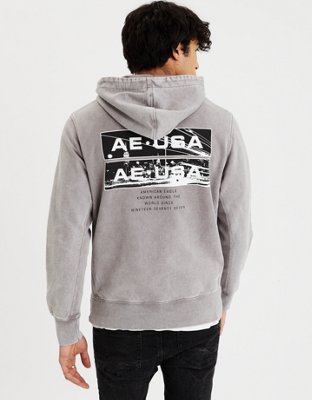 Мужские худи American Eagle AE Acid-Washed Graphic — фото 3