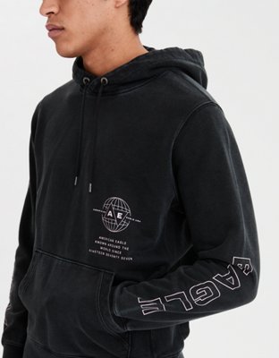 【USA古着】Sram Eagle reverse weave hoodie AE Acid-Washed Graphic Hoodie | American Eagle
