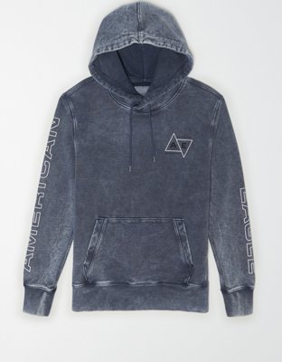 AE Acid-Washed Graphic Hoodie