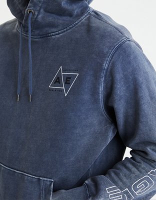 AE Acid-Washed Graphic Hoodie