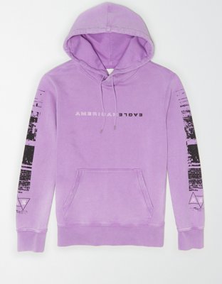 Purple american eagle hoodie on sale