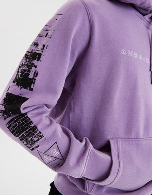 AE Acid-Washed Graphic Hoodie