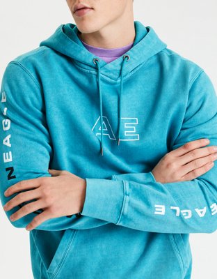 AE Acid-Washed Graphic Hoodie