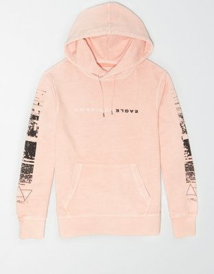 American eagle pink online hoodie mens