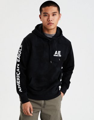 american eagle hoodie black