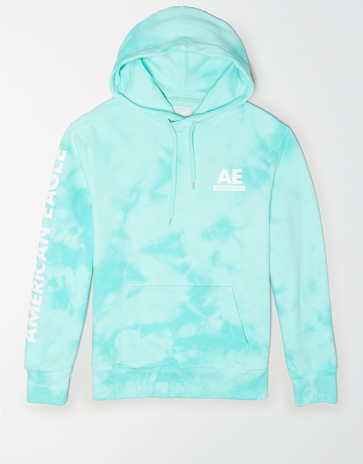 AE Tie-Dye Graphic Fleece Hoodie