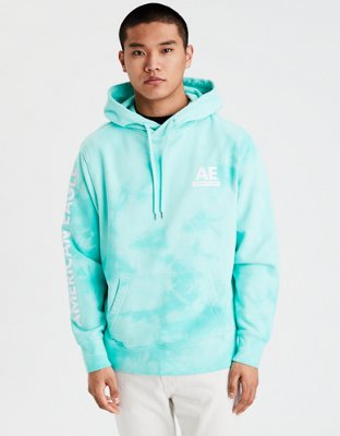 AE Tie-Dye Graphic Fleece Hoodie