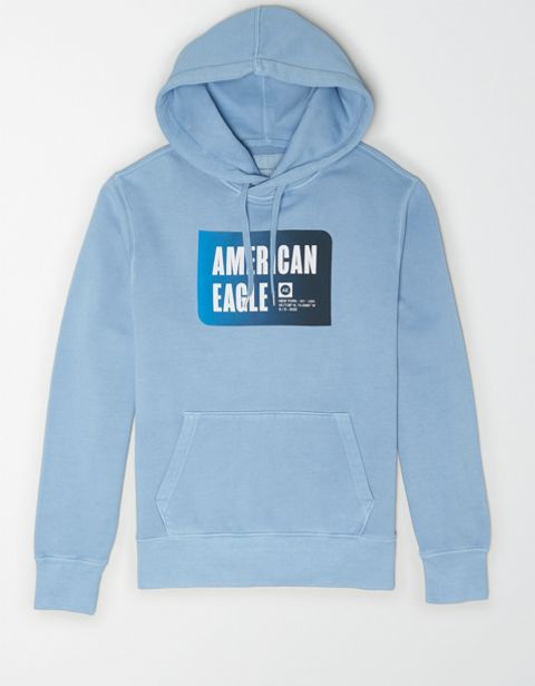 Мужские худи American Eagle AE Beach Fleece Graphic Pullover
